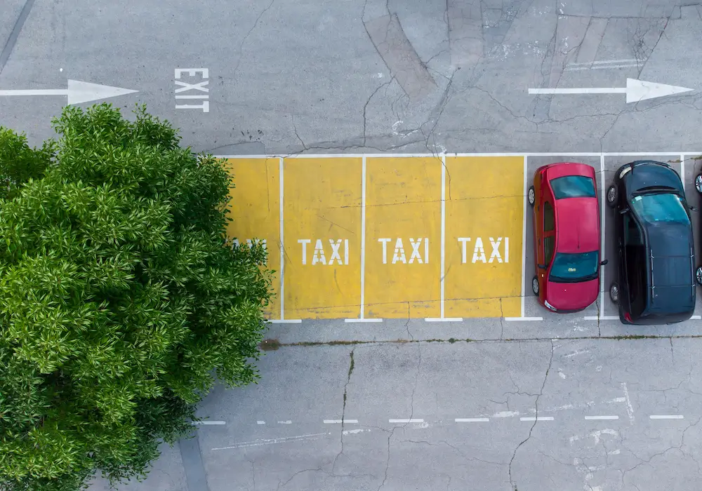 miejsca parkingowe dla taksówek